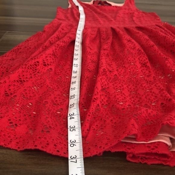 Postmark by Anthropologie Red Cotton Lace Eyelet Dress, S - Picture 8 of 13